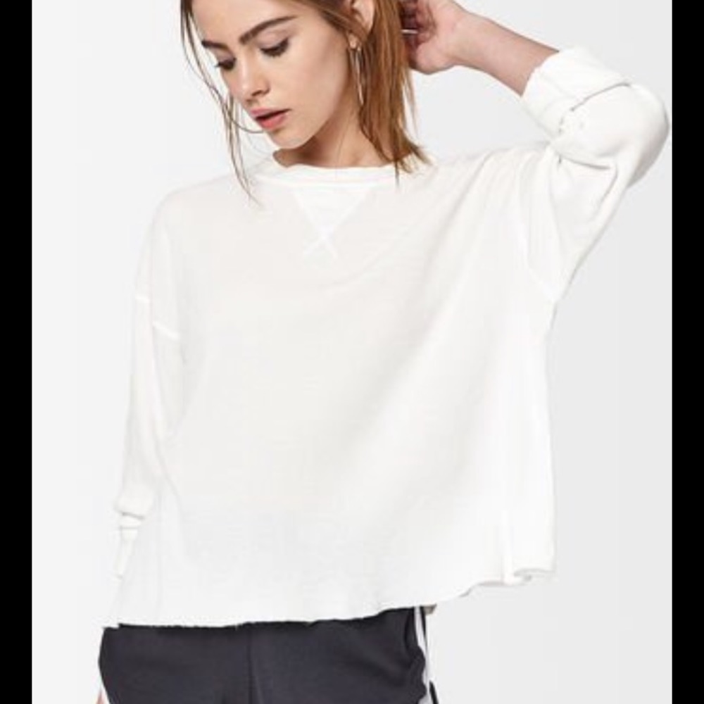 Brandy Melville/ john galt white long sleeve tee